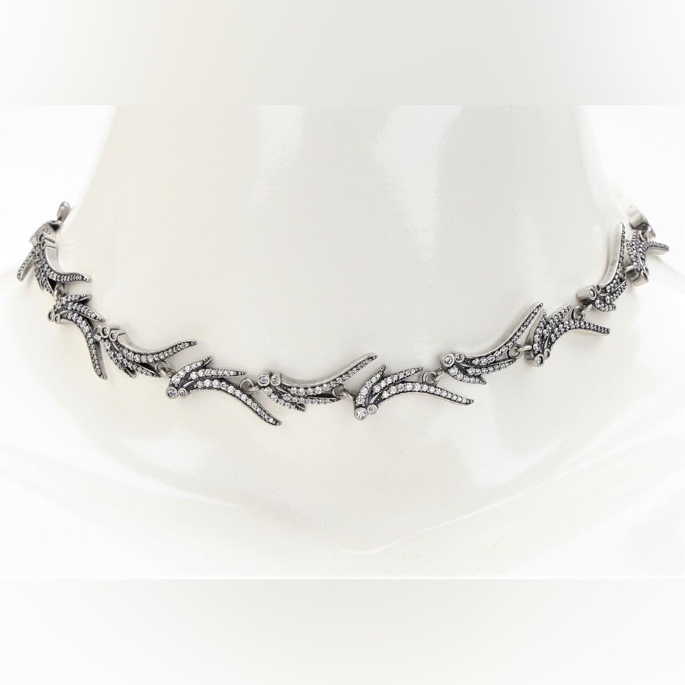 Kendra Scott Antique Silver Cleo Collar Necklace